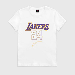 Футболка хлопковая женская LA LAKERS, цвет: белый