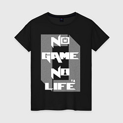 Футболка хлопковая женская No Game No Life Zero, цвет: черный
