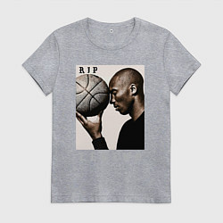 Футболка хлопковая женская Kobe - RIP Legend, цвет: меланж