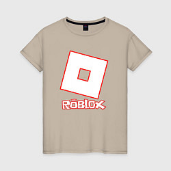 Футболка хлопковая женская ROBLOX, цвет: миндальный