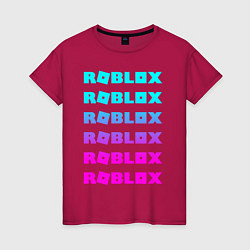 Футболка хлопковая женская ROBLOX, цвет: маджента