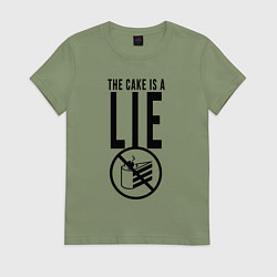 Футболка хлопковая женская PORTAL, цвет: авокадо