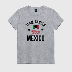 Футболка хлопковая женская Team Canelo, цвет: меланж