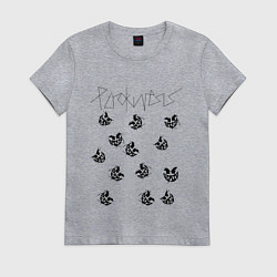 Футболка хлопковая женская PYROKINESIS, цвет: меланж