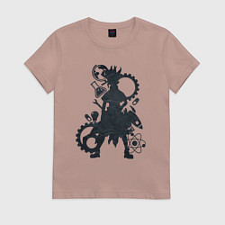 Футболка хлопковая женская Доктор Стоун, цвет: пыльно-розовый