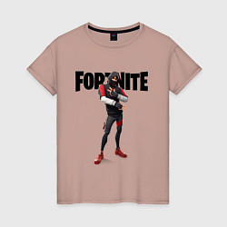 Футболка хлопковая женская FORTNITE IKONIK, цвет: пыльно-розовый