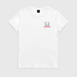 Футболка хлопковая женская HONDA, цвет: белый