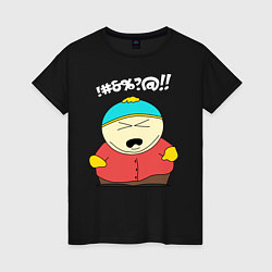 Футболка хлопковая женская South Park, Эрик Картман, цвет: черный