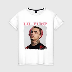 Футболка хлопковая женская LIL PUMP, цвет: белый