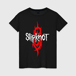 Футболка хлопковая женская SLIPKNOT, цвет: черный