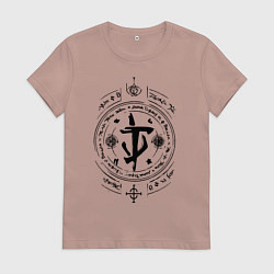 Футболка хлопковая женская Doom Eternal, цвет: пыльно-розовый