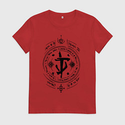 Футболка хлопковая женская Doom Eternal, цвет: красный