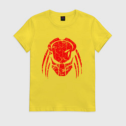 Футболка хлопковая женская PREDATOR, цвет: желтый