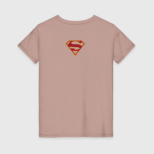 Женская футболка Supergirl / Пыльно-розовый – фото 2