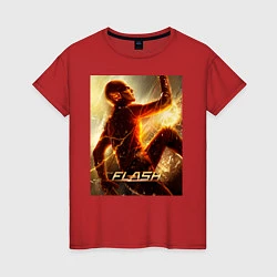 Футболка хлопковая женская The Flash, цвет: красный