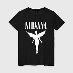 Футболка хлопковая женская NIRVANA, цвет: черный