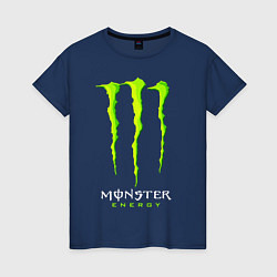 Футболка хлопковая женская MONSTER ENERGY, цвет: тёмно-синий