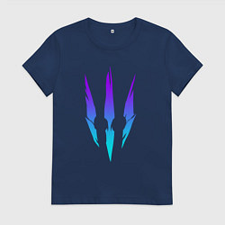 Футболка хлопковая женская ВЕДЬМАК, цвет: тёмно-синий