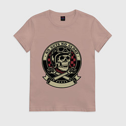 Женская футболка No guts no glory