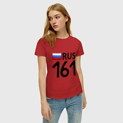 Футболка хлопковая женская RUS 161, цвет: красный — фото 2