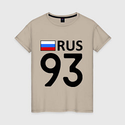Футболка хлопковая женская RUS 93, цвет: миндальный
