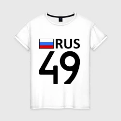 Футболка хлопковая женская RUS 49, цвет: белый