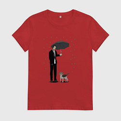 Футболка хлопковая женская John Wick, цвет: красный