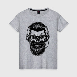 Футболка хлопковая женская Hipster, цвет: меланж