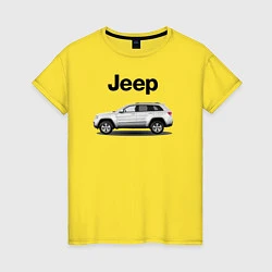 Футболка хлопковая женская Jeep, цвет: желтый