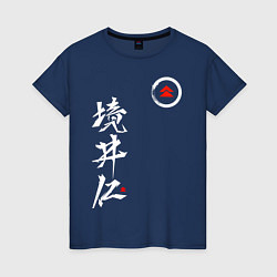 Футболка хлопковая женская Ghost of Tsushima, цвет: тёмно-синий