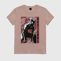 Футболка хлопковая женская Garou, цвет: пыльно-розовый