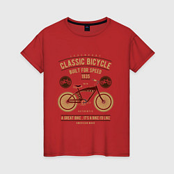 Женская футболка Классический велосипед