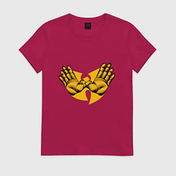 Футболка хлопковая женская Wu-Tang Forever, цвет: маджента
