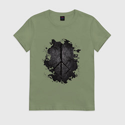 Футболка хлопковая женская BLOODBORNE HUNTER SYMBOL, цвет: авокадо