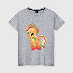 Футболка хлопковая женская My Little Pony - AppleJack, цвет: меланж