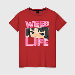 Женская футболка Weeb life