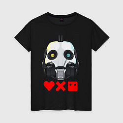 Футболка хлопковая женская Love, Death and Robots XBOT 4000 Z, цвет: черный