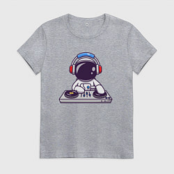 Футболка хлопковая женская ДИДЖЕЙ DJ Z, цвет: меланж