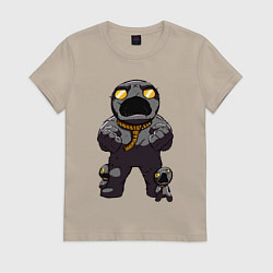 Футболка хлопковая женская The Binding of Isaac, цвет: миндальный