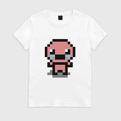 Футболка хлопковая женская Pixel isaac, цвет: белый