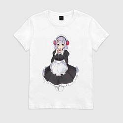 Футболка хлопковая женская Ноэлль горнечная Ордо Фавонус, цвет: белый