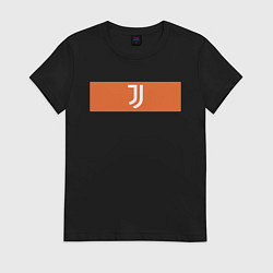 Футболка хлопковая женская Juventus Tee Cut & Sew 2021, цвет: черный