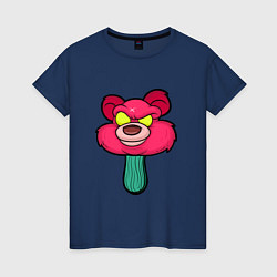 Женская футболка Розовый медведь