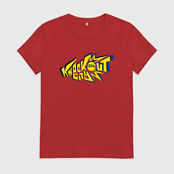 Футболка хлопковая женская Knockout City, цвет: красный