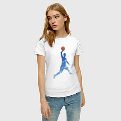 Футболка хлопковая женская Sky Basketball, цвет: белый — фото 2