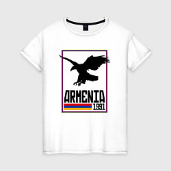 Женская футболка Armenia 1991