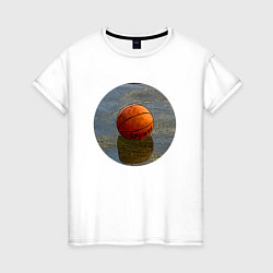 Футболка хлопковая женская Streetball, цвет: белый