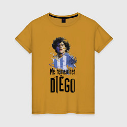Женская футболка Диего Марадона Аргентина