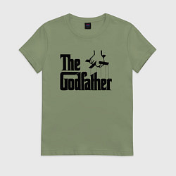Футболка хлопковая женская Крестный отец, цвет: авокадо