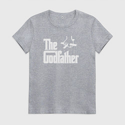 Футболка хлопковая женская Крестный отец, цвет: меланж